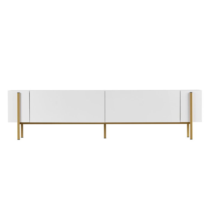 Nordure Nexus Mueble para TV Blanco y Dorado